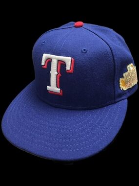 Texas Rangers New Era 59FIFTY Fitted Hat – 2011 World Series Patch